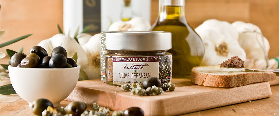 slide battuto di olive peranzane - Il Poggio del picchio