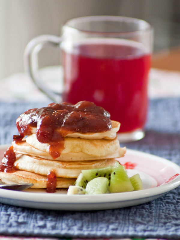 pancakes ai futti di bosco | le ricette del Poggio del Picchio