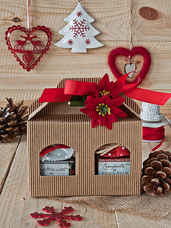 Il Poggio del Picchio - Confezione regalo Natale 2017 scatola 2 confetture